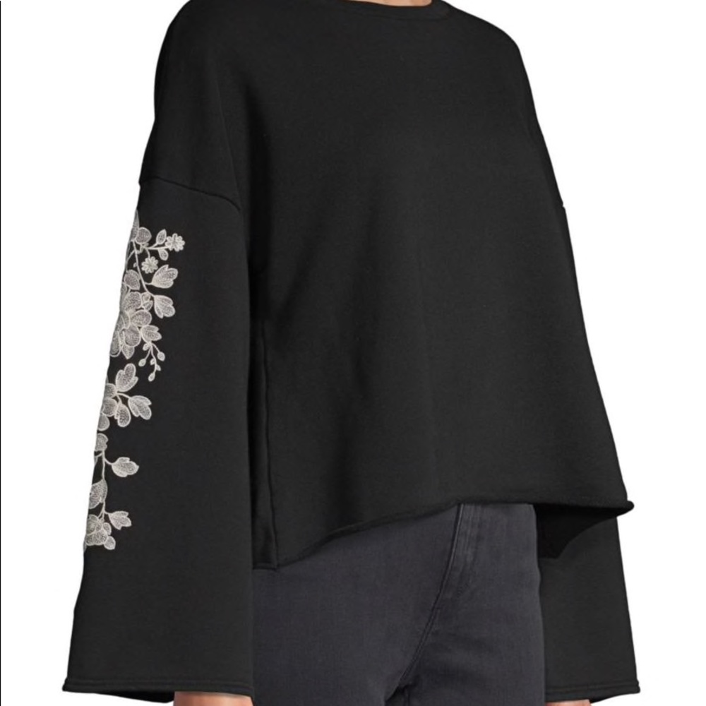 Embroidered cotton top